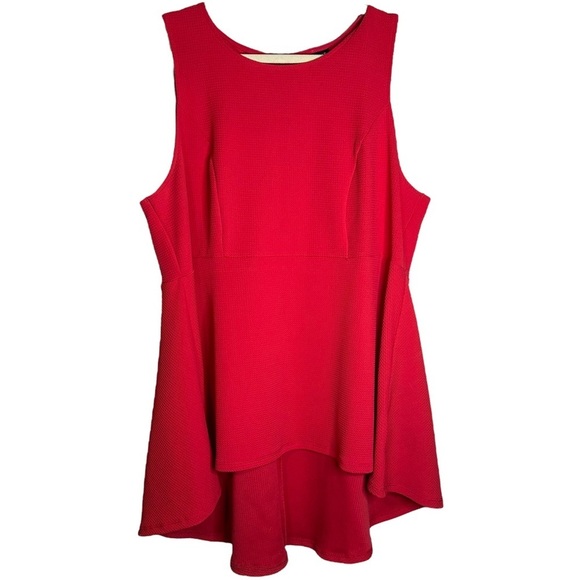 Torrid Fuchsia Pink Passion Textured Ponte Hi Lo Peplum‎ Top Size 3/3X #12576096 - Picture 6 of 13